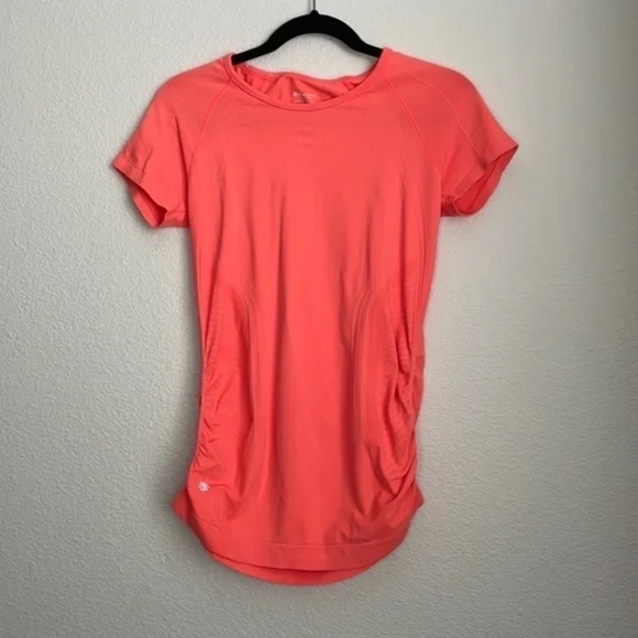 Athleta Tops - Athleta Fast Track Short Sleeve Tee | Color: Bright Coral size L